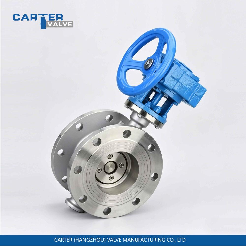Metal Seated Butterfly Valve / Triple Offset Butterfly Valve, Cast Steel, Flanged, Gear Operated, Metal Seated Triple Eccentric Structure, Steam/Gas/Oil, API 609 Standard