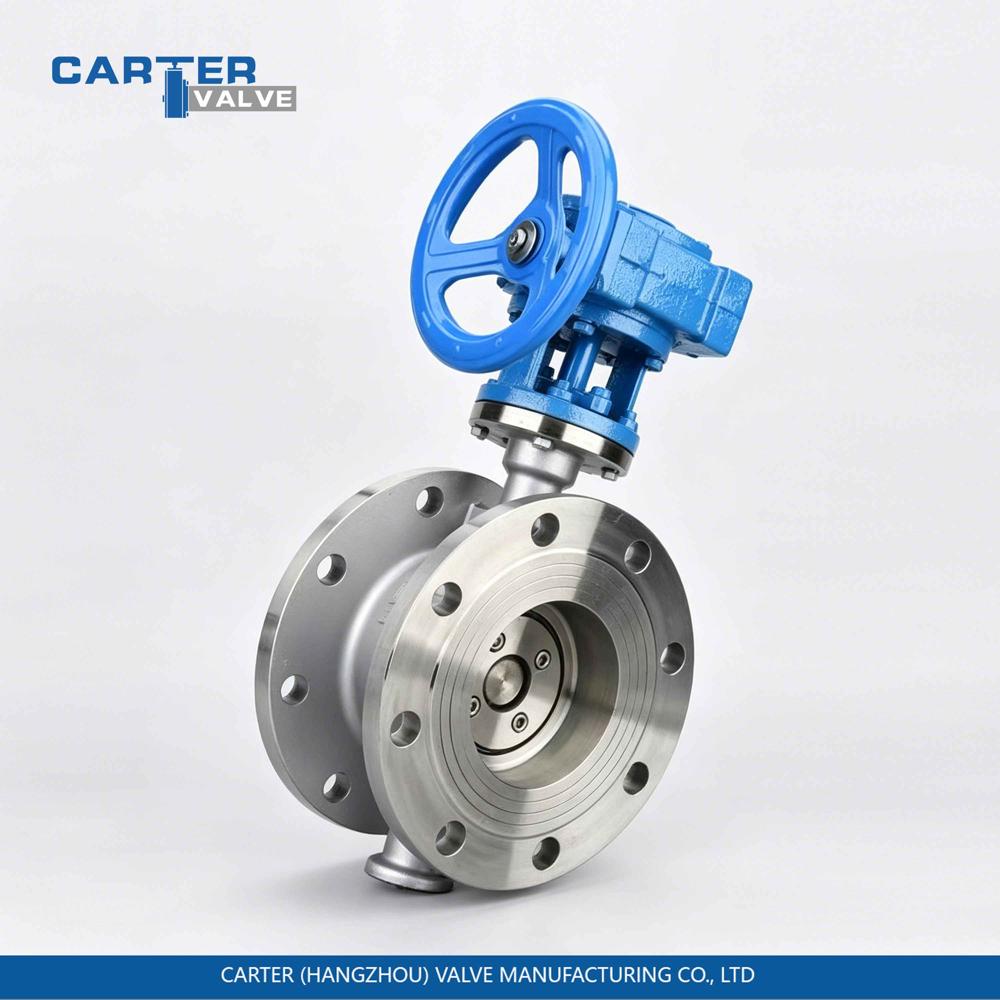 Metal Seated Butterfly Valve / Triple Offset Butterfly Valve, Cast Steel, Flanged, Gear Operated, Metal Seated Triple Eccentric Structure, Steam/Gas/Oil, API 609 Standard