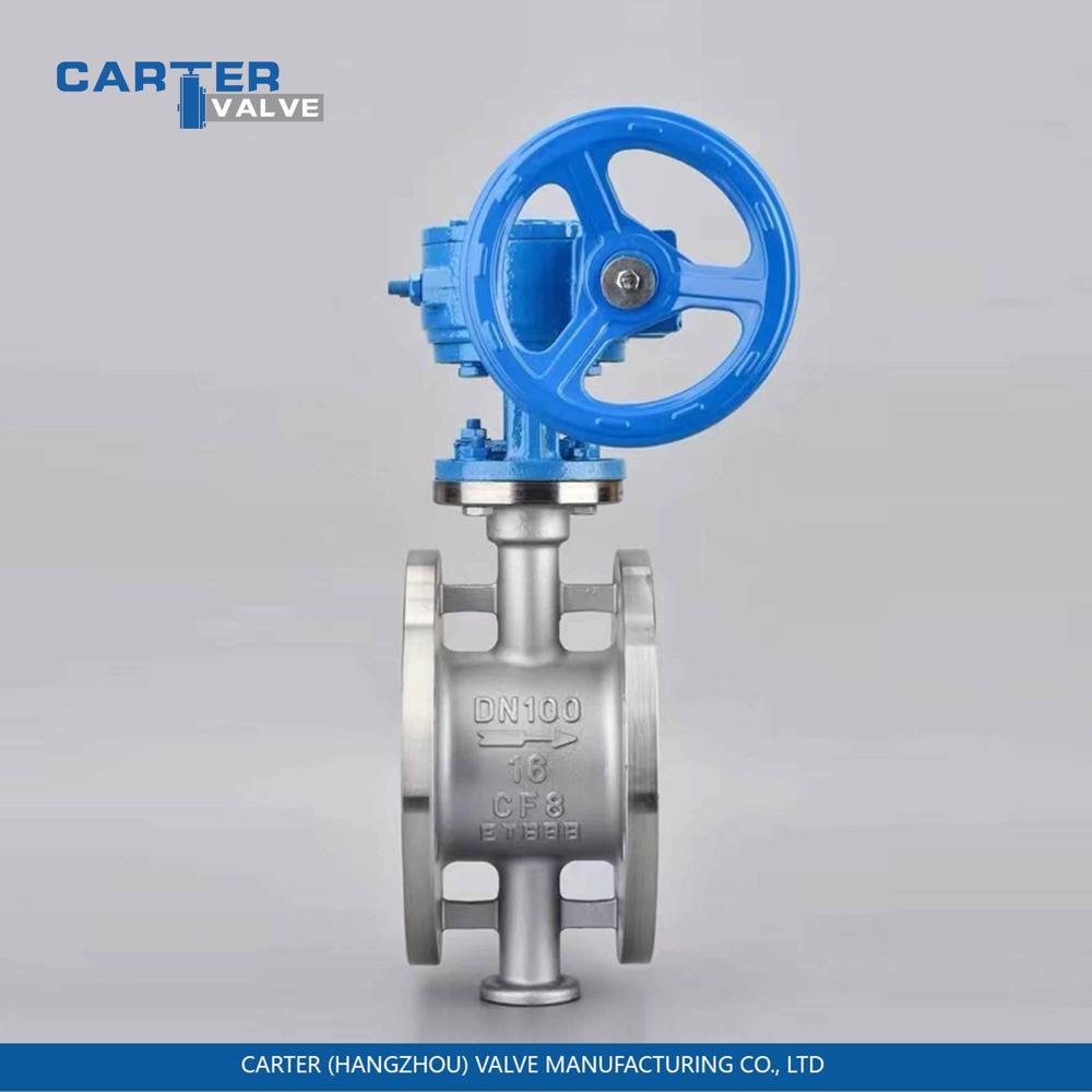 Metal Seated Butterfly Valve / Triple Offset Butterfly Valve, Cast Steel, Flanged, Gear Operated, Metal Seated Triple Eccentric Structure, Steam/Gas/Oil, API 609 Standard