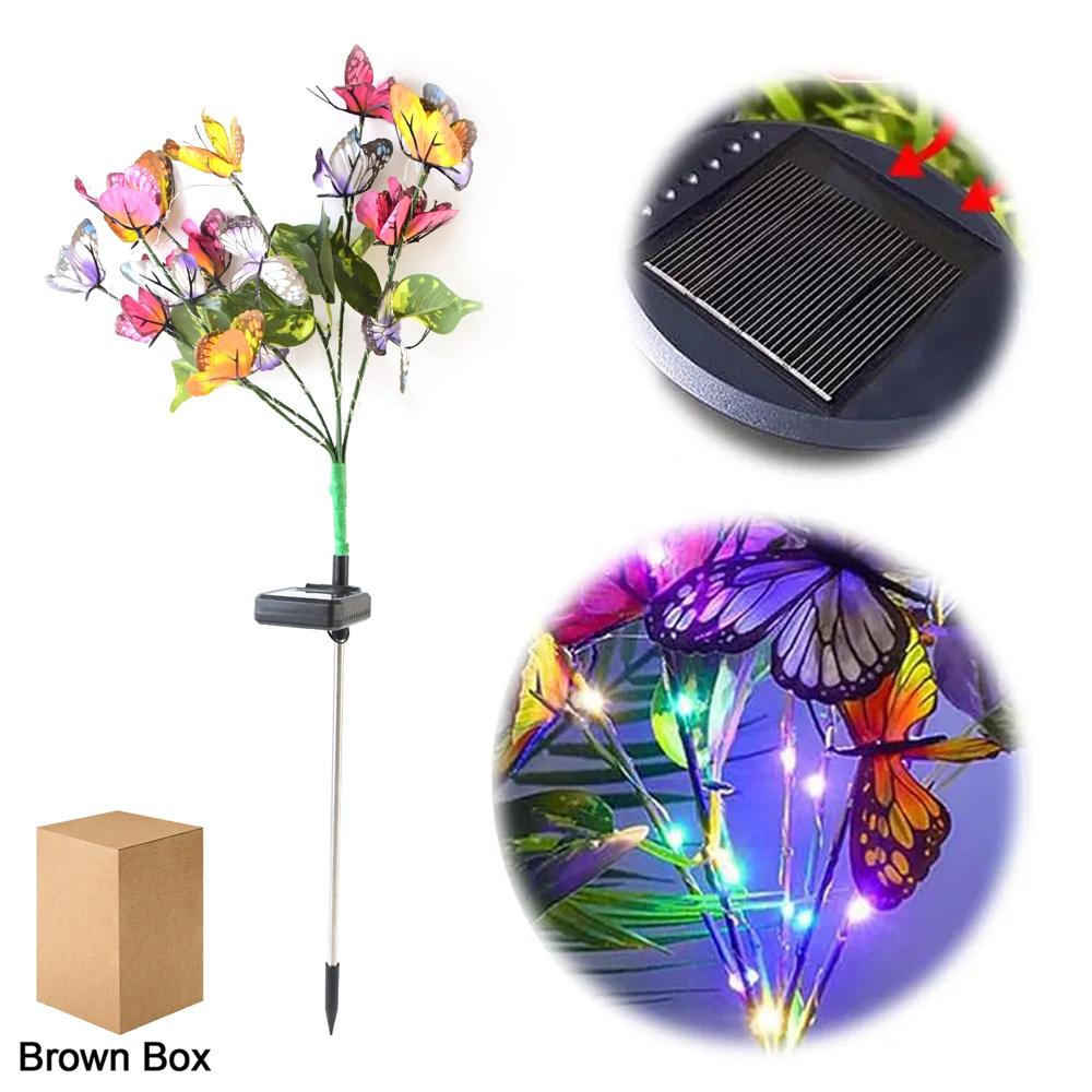 Solar Butterfly Decorative Led Light (1 Pc) - Color: Mix