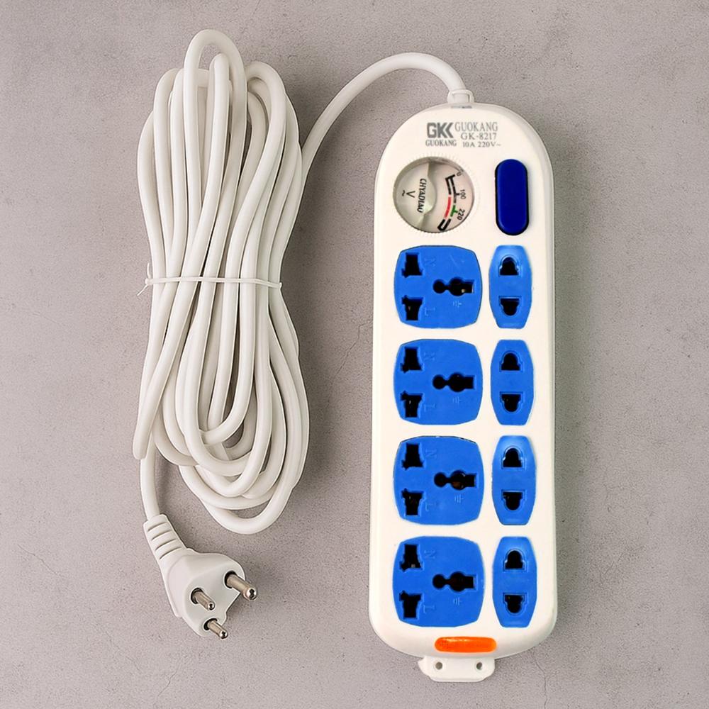 8 socket Heavy Duty Power Extension Board (10 mtr. / 1 Pc)