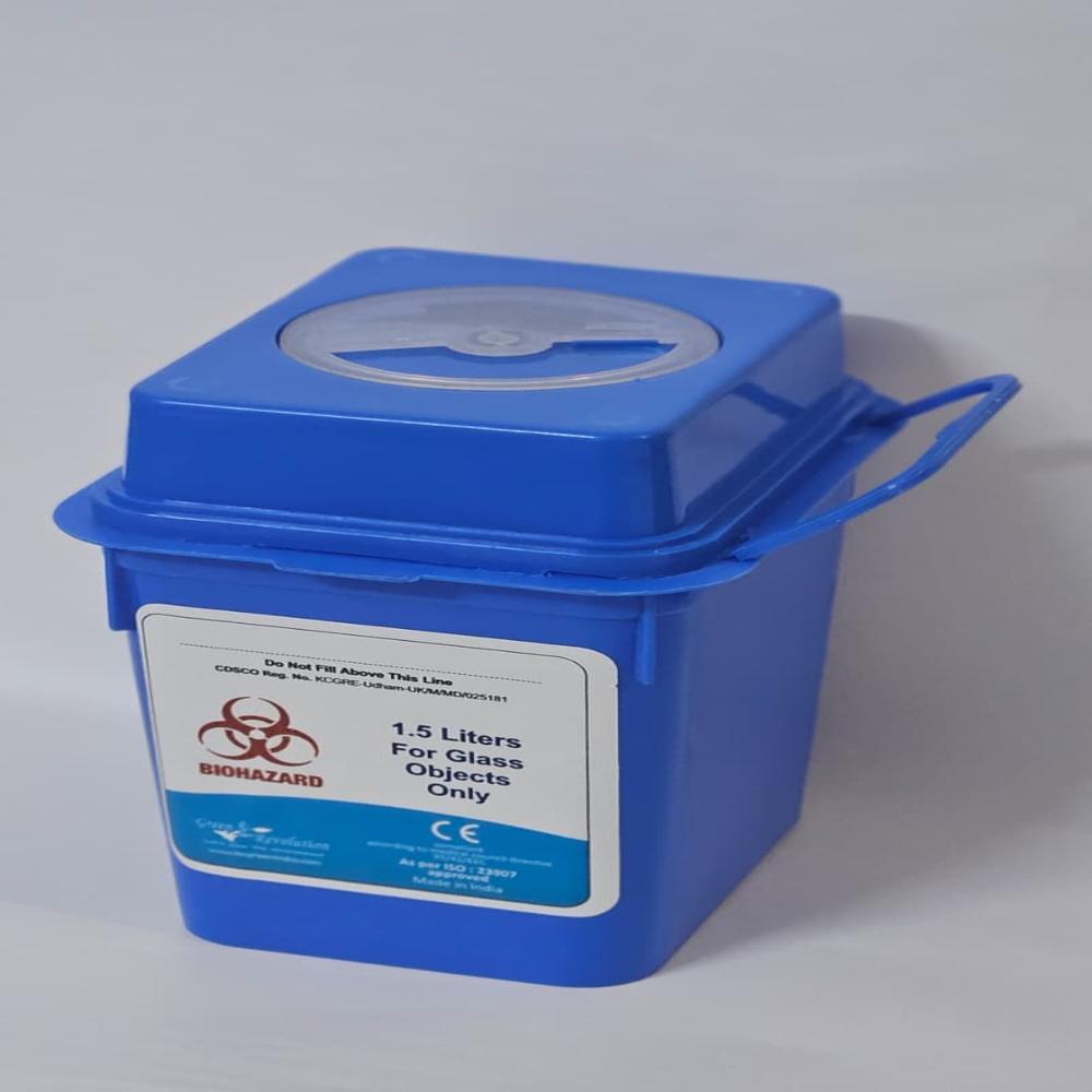 Sharp Container 1.5 L - Color: White Yellow Blue