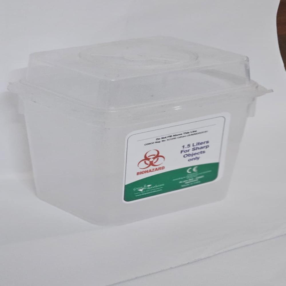 Sharp Container 1.5 L - Color: White Yellow Blue