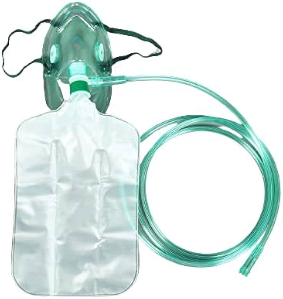 High Concentration Oxygen Mask with Reservoir Bag Enhance Breathing Comfort