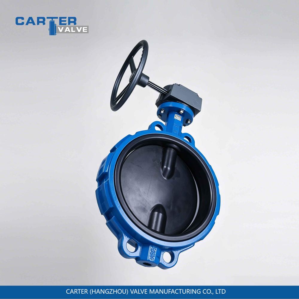 Cast Iron Butterfly Valve / Wafer Butterfly Valve, Cast Iron, Wafer, Manual Lever Operated, Soft Seated Structure, Water System, API 609 Standard