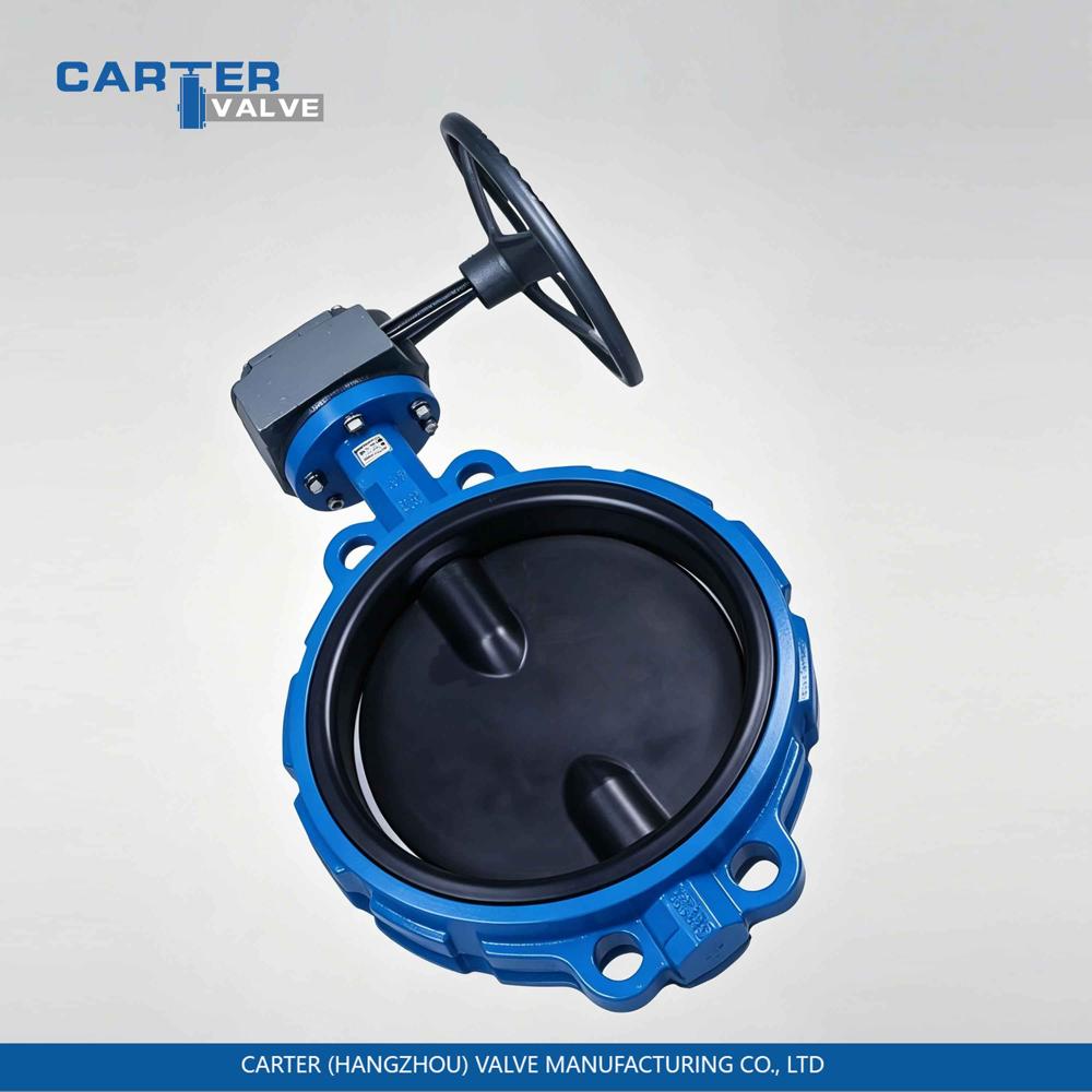 Cast Iron Butterfly Valve / Wafer Butterfly Valve, Cast Iron, Wafer, Manual Lever Operated, Soft Seated Structure, Water System, API 609 Standard