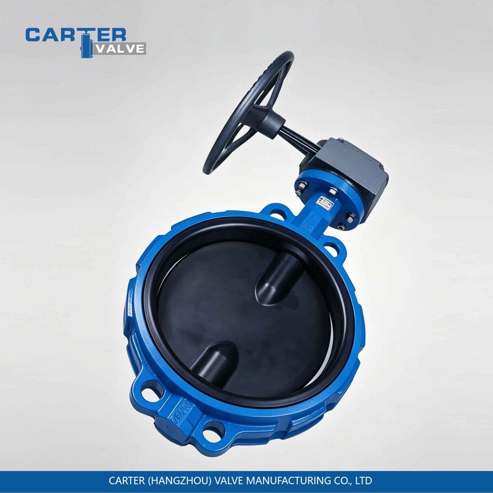Cast Iron Butterfly Valve / Wafer Butterfly Valve, Cast Iron, Wafer, Manual Lever Operated, Soft Seated Structure, Water System, API 609 Standard