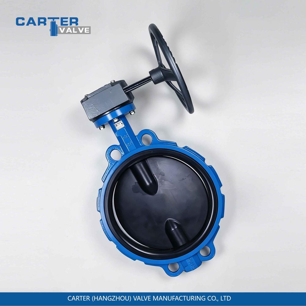 Cast Iron Butterfly Valve / Wafer Butterfly Valve, Cast Iron, Wafer, Manual Lever Operated, Soft Seated Structure, Water System, API 609 Standard