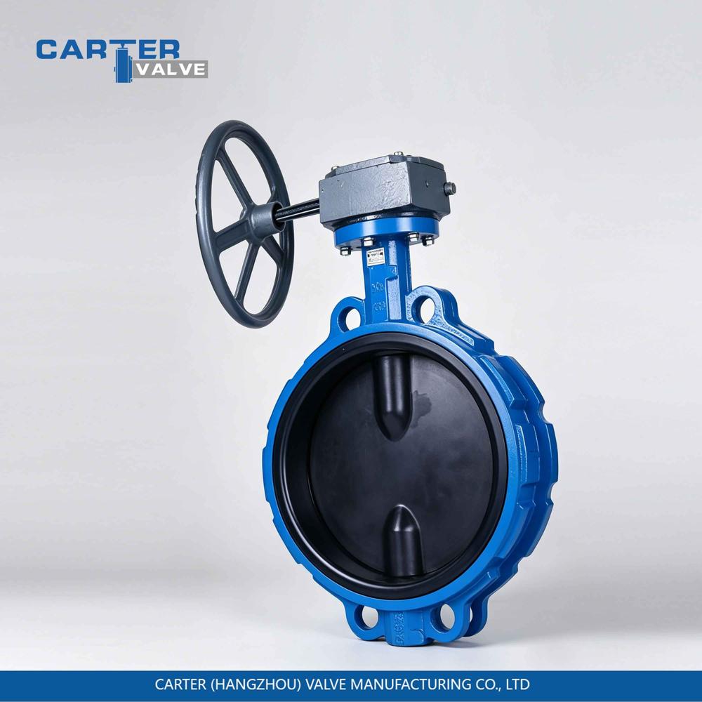 Cast Iron Butterfly Valve / Wafer Butterfly Valve, Cast Iron, Wafer, Manual Lever Operated, Soft Seated Structure, Water System, API 609 Standard