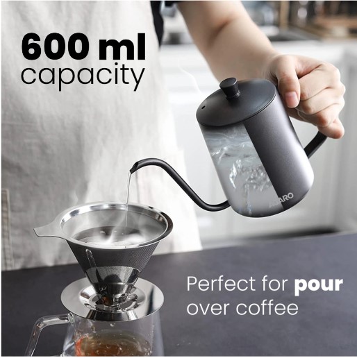 AGARO Elite Goose Neck Kettle Electric Kettle  600ml(33898)
