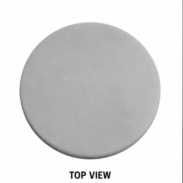 9inch White Marble Chakla