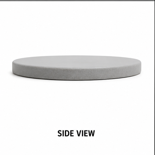 9inch White Marble Chakla