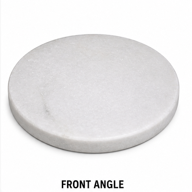 9inch White Marble Chakla