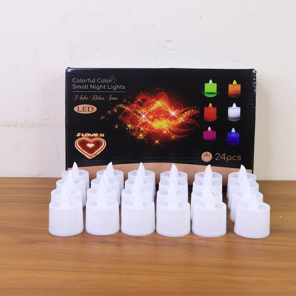Blue LED Tea Light Candles (6 Pc)