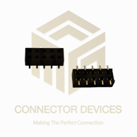 5x2 Flow Solder Smd 3.5mm Height - Phosphor Bronze Gold/tin Contacts, 6.5x5.7x3.5mm, Black, 5a Current, Ul94v-0 Compliant