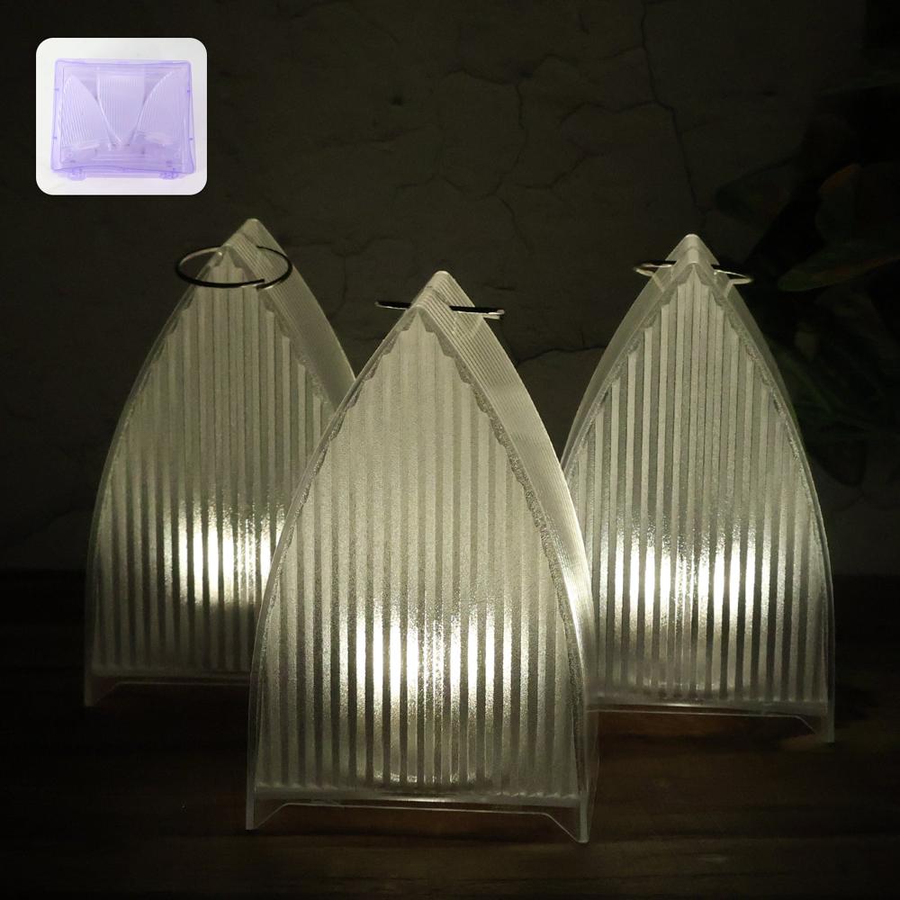 Flameless Led Decorative Lantern Lights - (3 Pc) - Color: Mix