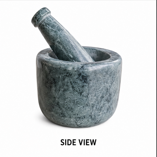 5x3inch Marble Pestle Set