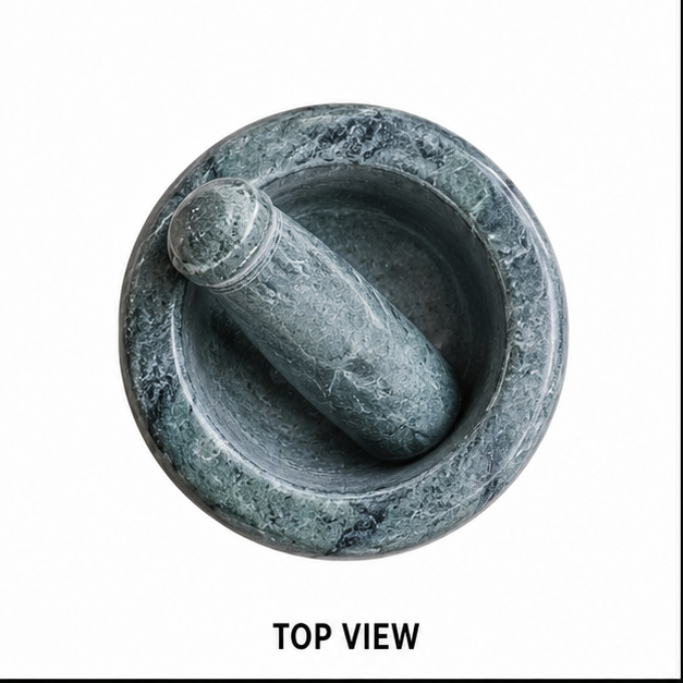 5x3inch Marble Pestle Set