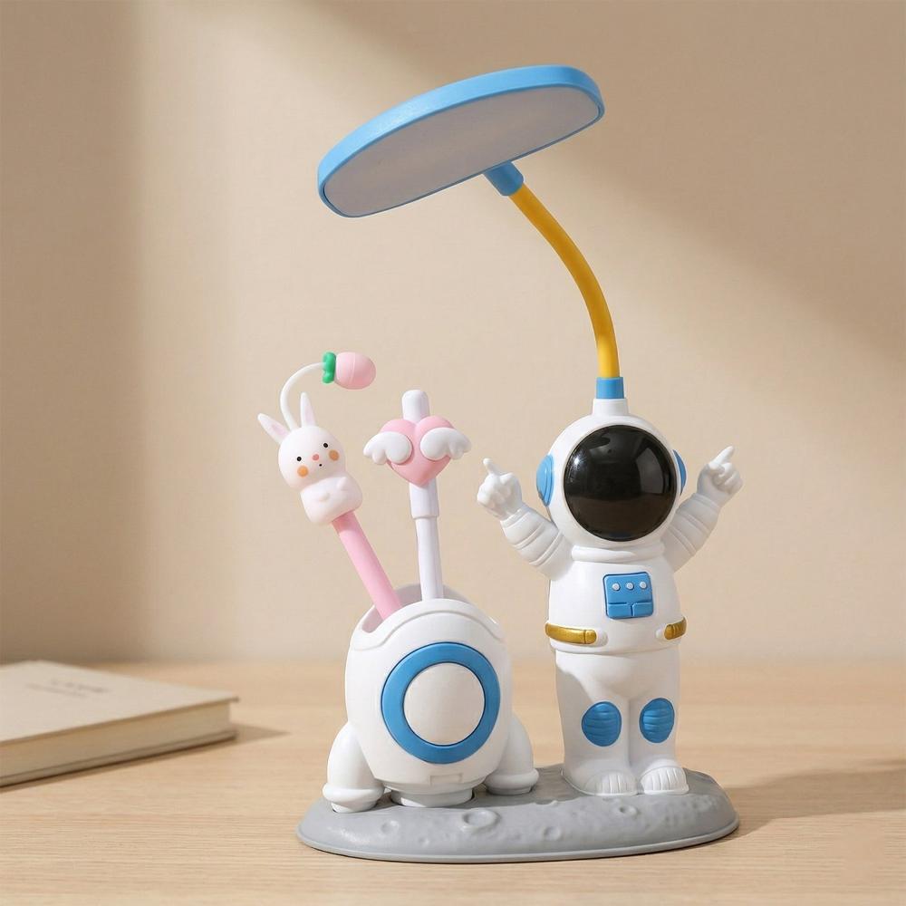 Kids Astronaut LED Study Table Lamp with Built-In Pencil Sharpener (1 Set)