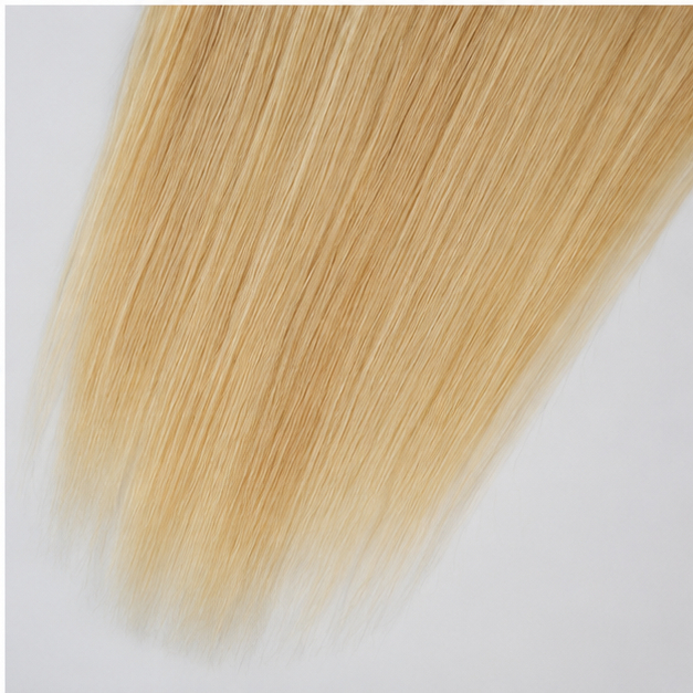 Beige Non Remy Human Hair