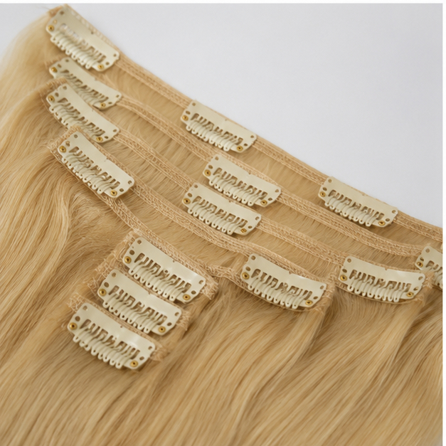 Beige Non Remy Human Hair