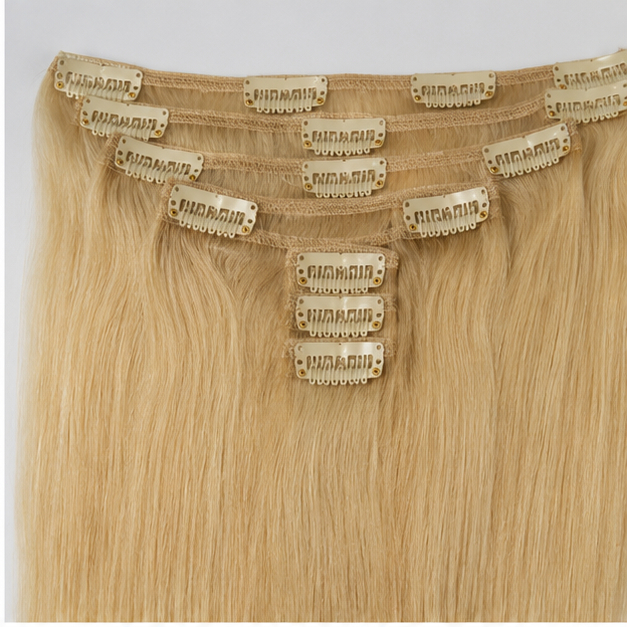 Beige Non Remy Human Hair