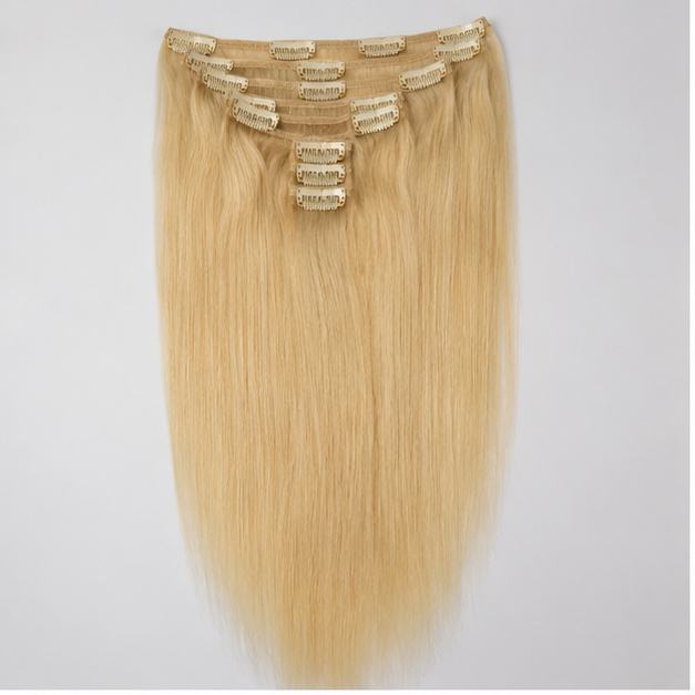 Beige Non Remy Human Hair