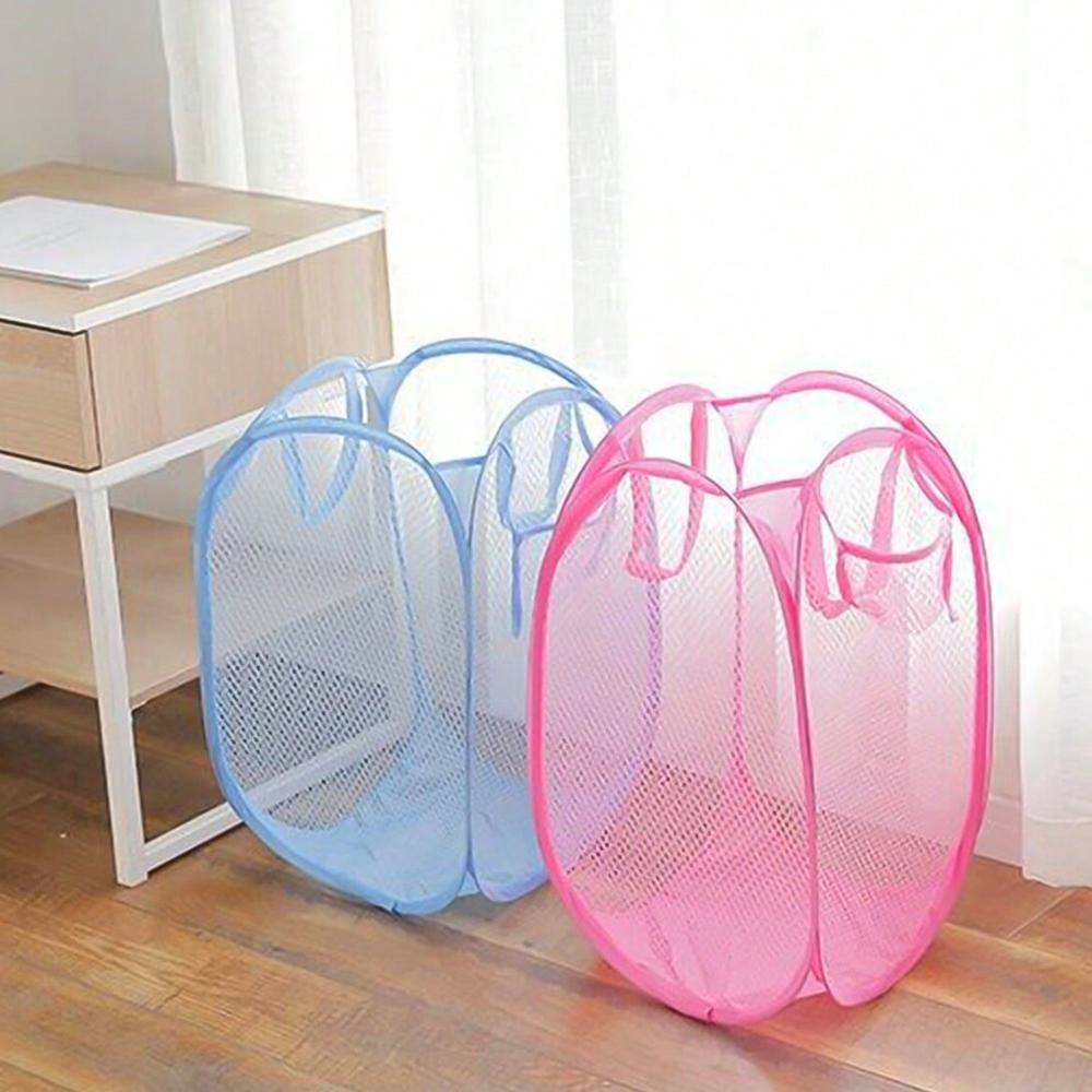 Laundry Baskets Mesh Laundry Bag (2 Pc Set) - Color: Mix