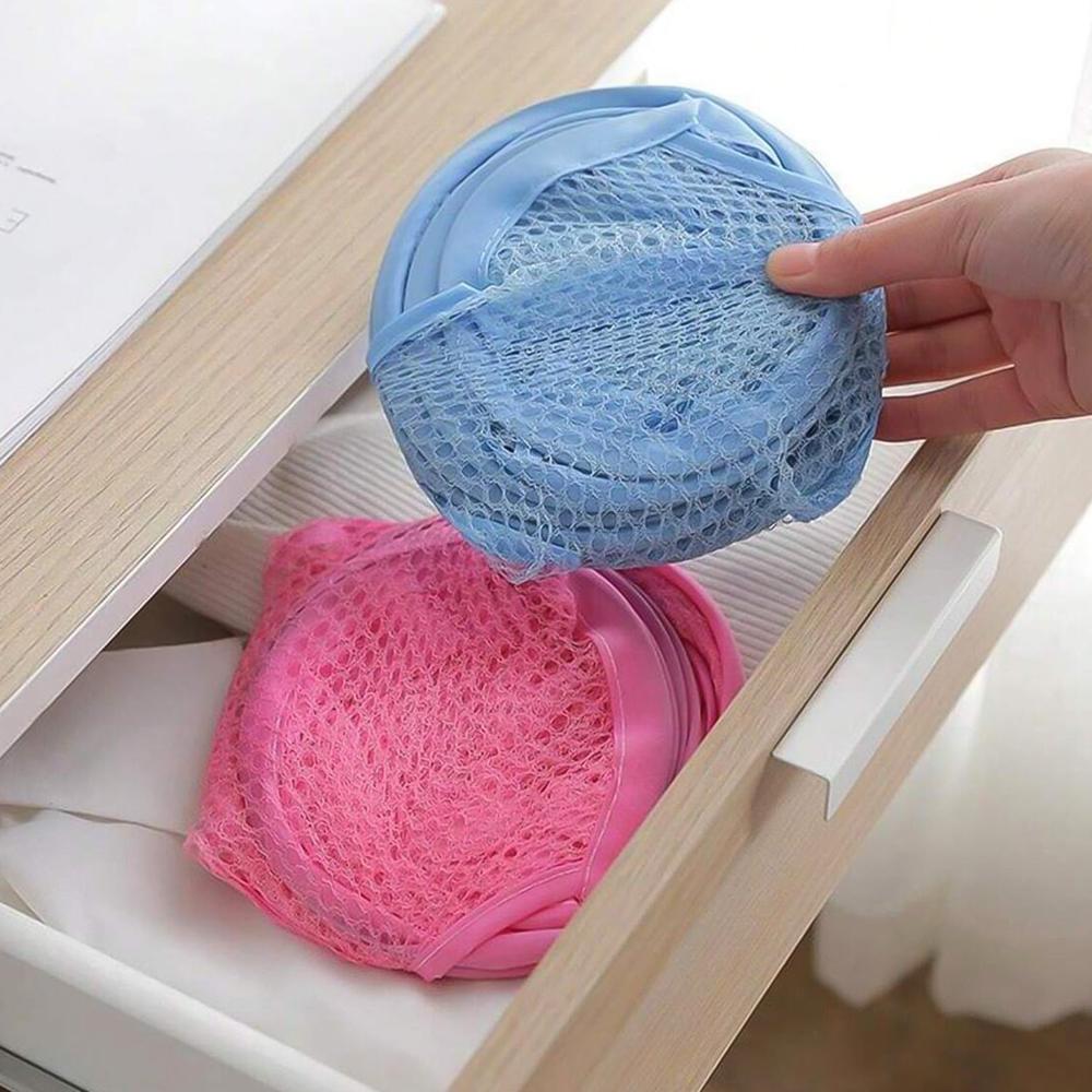 Laundry Baskets Mesh Laundry Bag (2 Pc Set) - Color: Mix