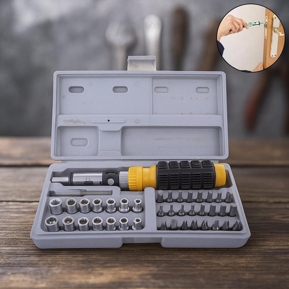 Socket And Screwdriver Tool Kit Accessories (41 Pcs)