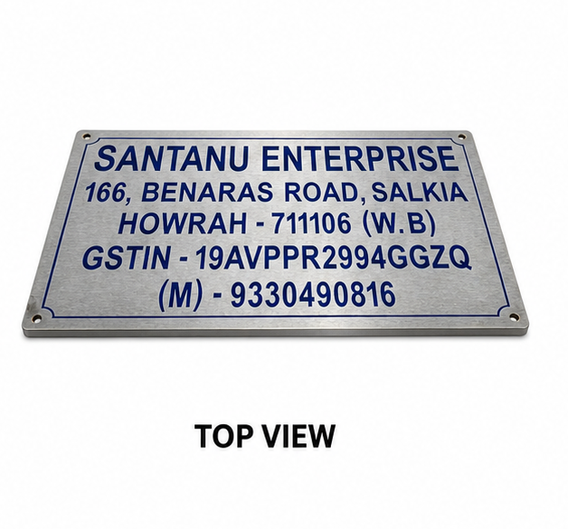 Stainless Steel Engraved Name Plate