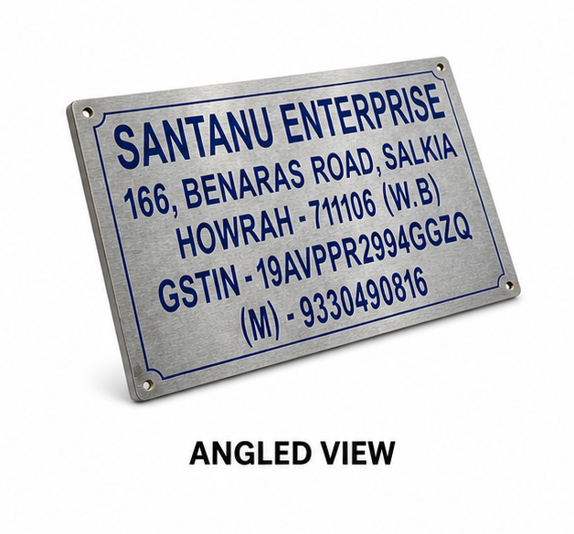 Stainless Steel Engraved Name Plate