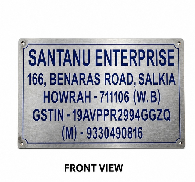 Stainless Steel Engraved Name Plate