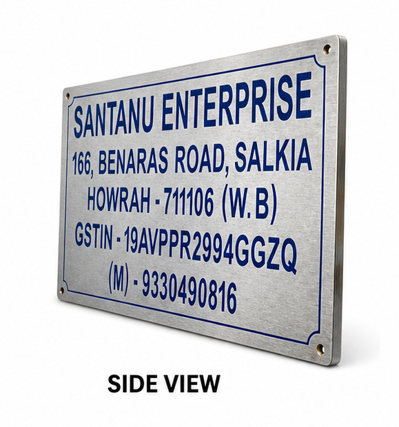 Stainless Steel Engraved Name Plate