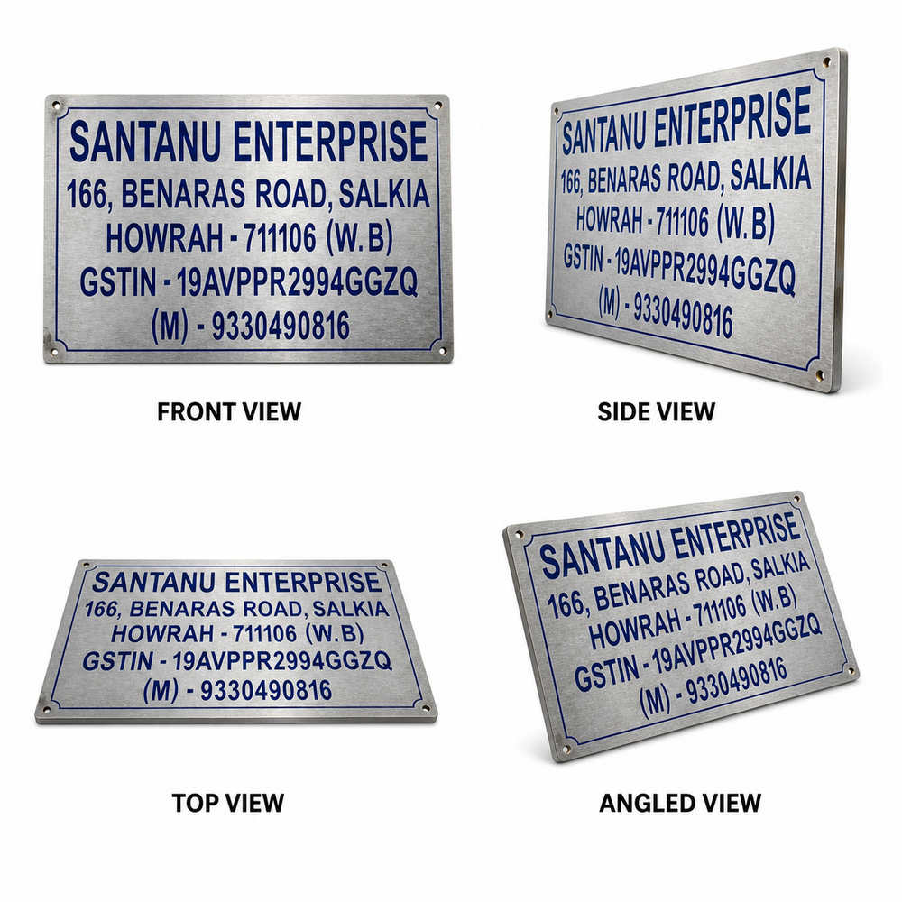 Stainless Steel Engraved Name Plate