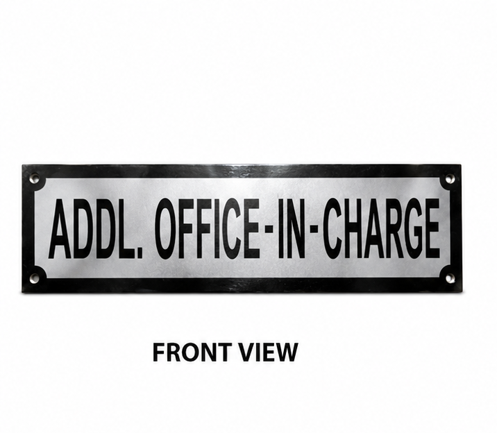 SS Name Plate