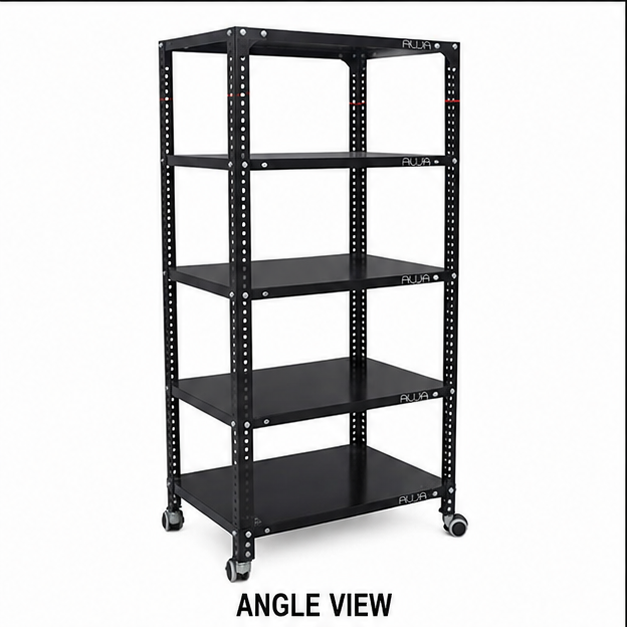 Portable Slotted Angle Rack - Color: As Per Availability