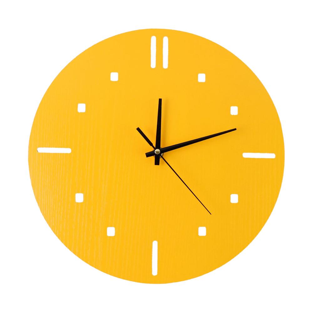 Modern Round Wall Clock Stylish and Silent Non-Ticking Decorative Timepiece (1 Pc)