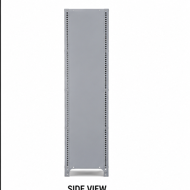 Back Side Covered Slotted Angel Rack - Color: As Per Availability