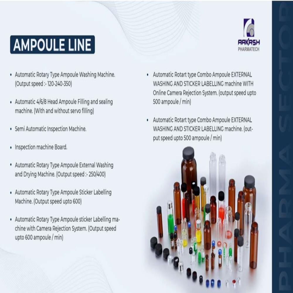 Pharmaceutical Ampoule Filling Machines