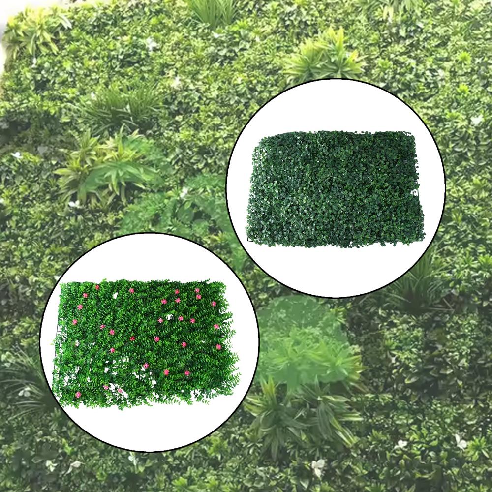 Artificial Plants Wall Topiary Wall Greenery Mat Wall Backdrop (1 Pc Mix Design)