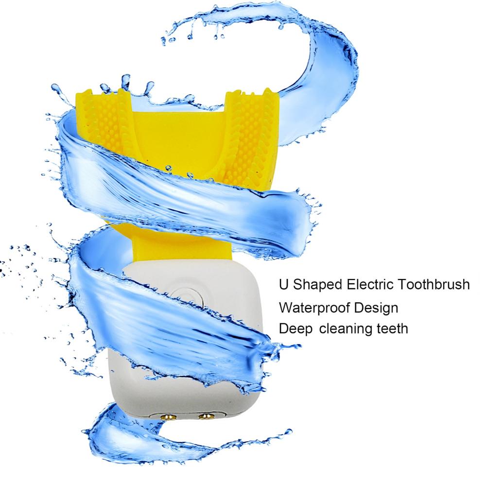 Ultrasonic Electric Toothbrush U Shaped Automatic (1 Pc) - Color: Mix