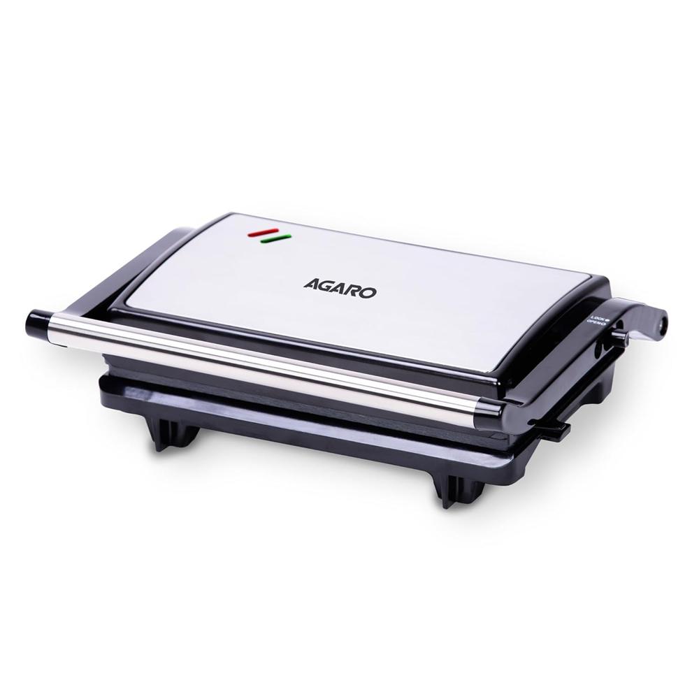 AGARO Deluxe 750 Watts Sandwich/Panini Maker With Non-Stick Grill Plates (33506)