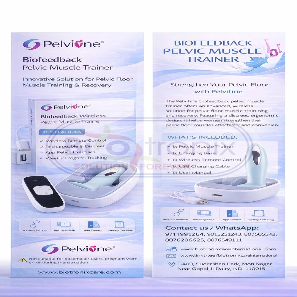 Wireless Pelvic Muscle Exercise Machine for Clinical Rehabilitation Use