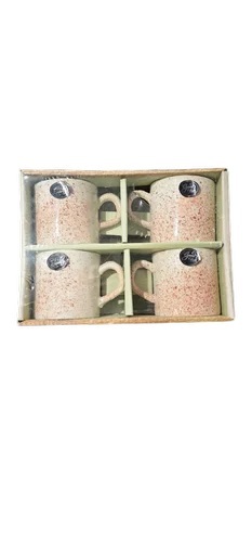 Ceramic Morning 4 Piece Coffee Mug Set