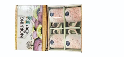 Ceramic Morning 4 Piece Coffee Mug Set