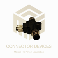 M12 5 Pin Splitter 1 Male 2 Female