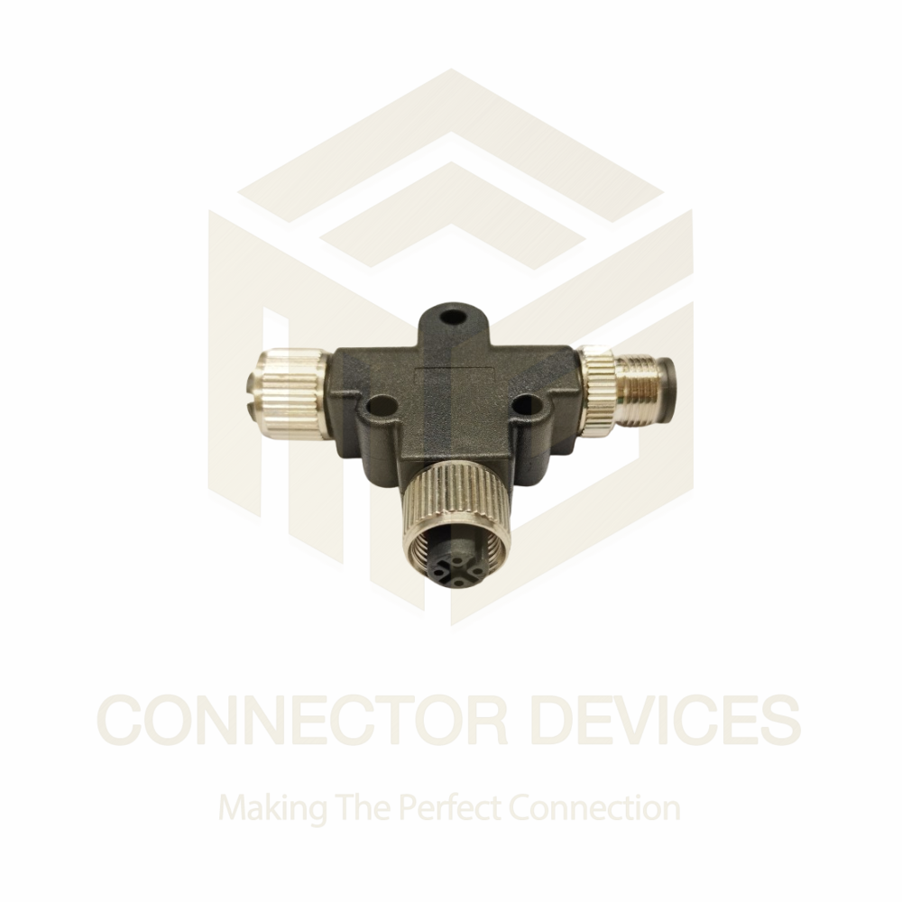 M12 5 PIN SPLITTER 1 MALE 2 FEMALE