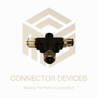 M12 5 PIN SPLITTER 1 MALE 2 FEMALE