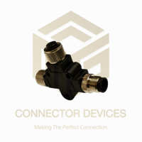 M12 5 PIN SPLITTER 1 MALE 2 FEMALE